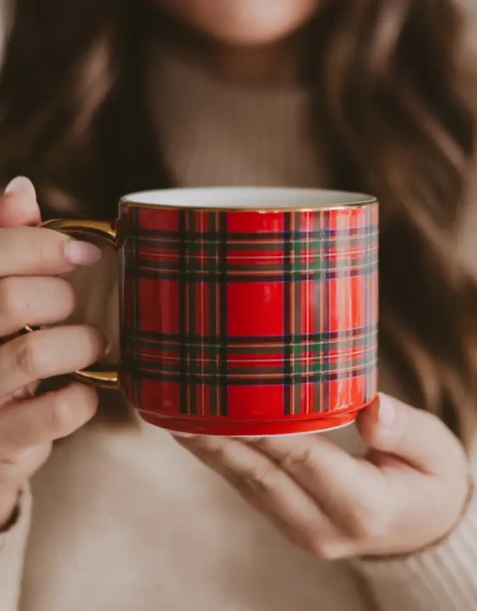 Sweet Water Decor Red Plaid Coffee Mug