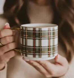 Sweet Water Decor Green Plaid Coffee Mug