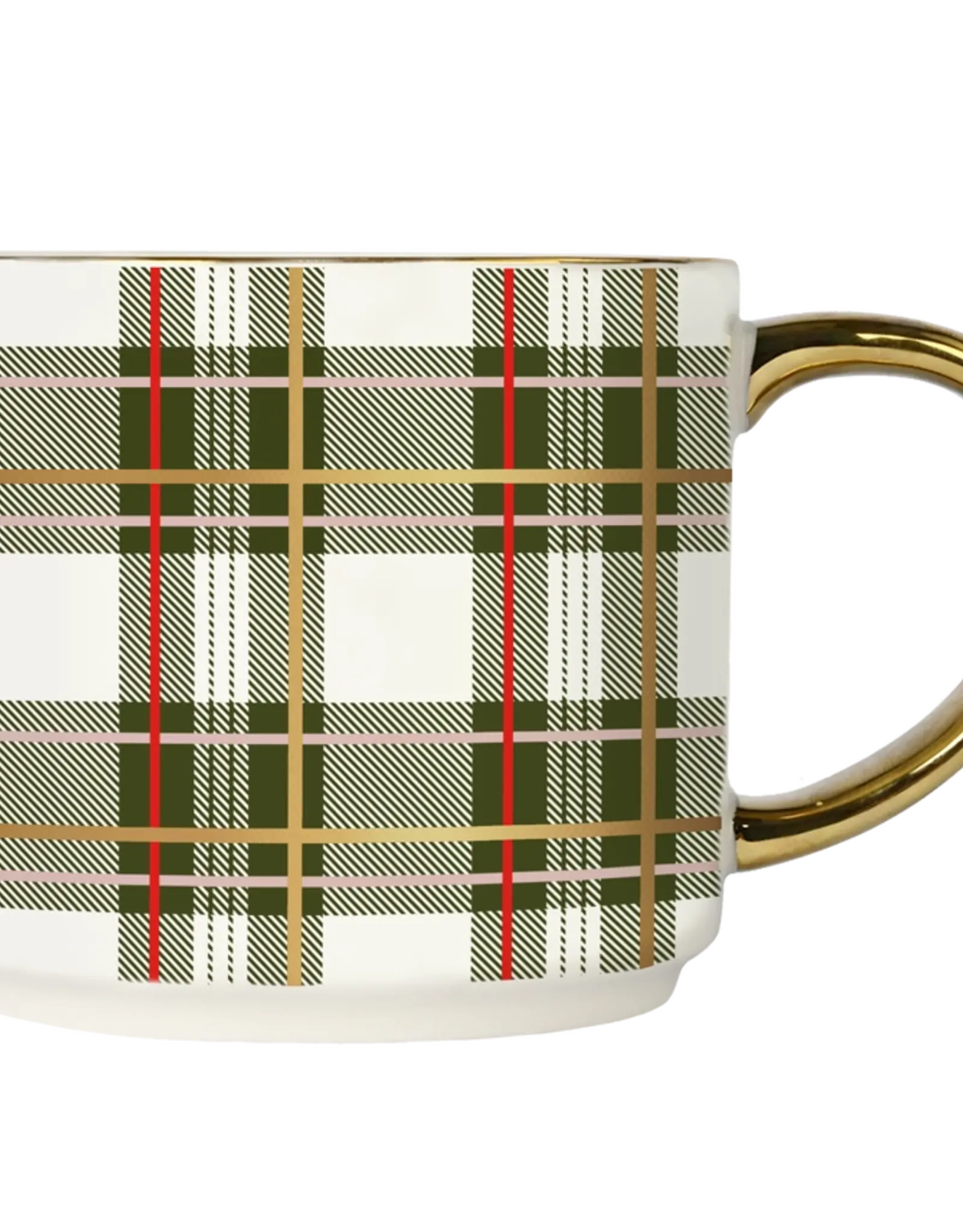 Sweet Water Decor Green Plaid Coffee Mug