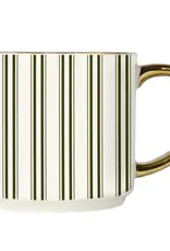 Sweet Water Decor Green Stripe Coffee Mug