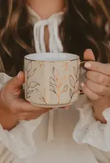 Sweet Water Decor Gold Leaves Coffee Mug