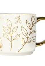 Sweet Water Decor Gold Leaves Coffee Mug