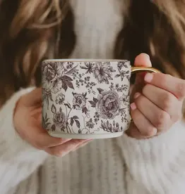 Sweet Water Decor Brown Delft Coffee Mug