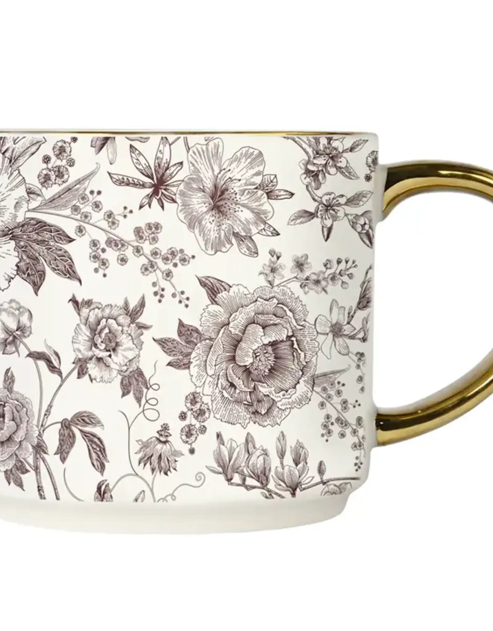 Sweet Water Decor Brown Delft Coffee Mug