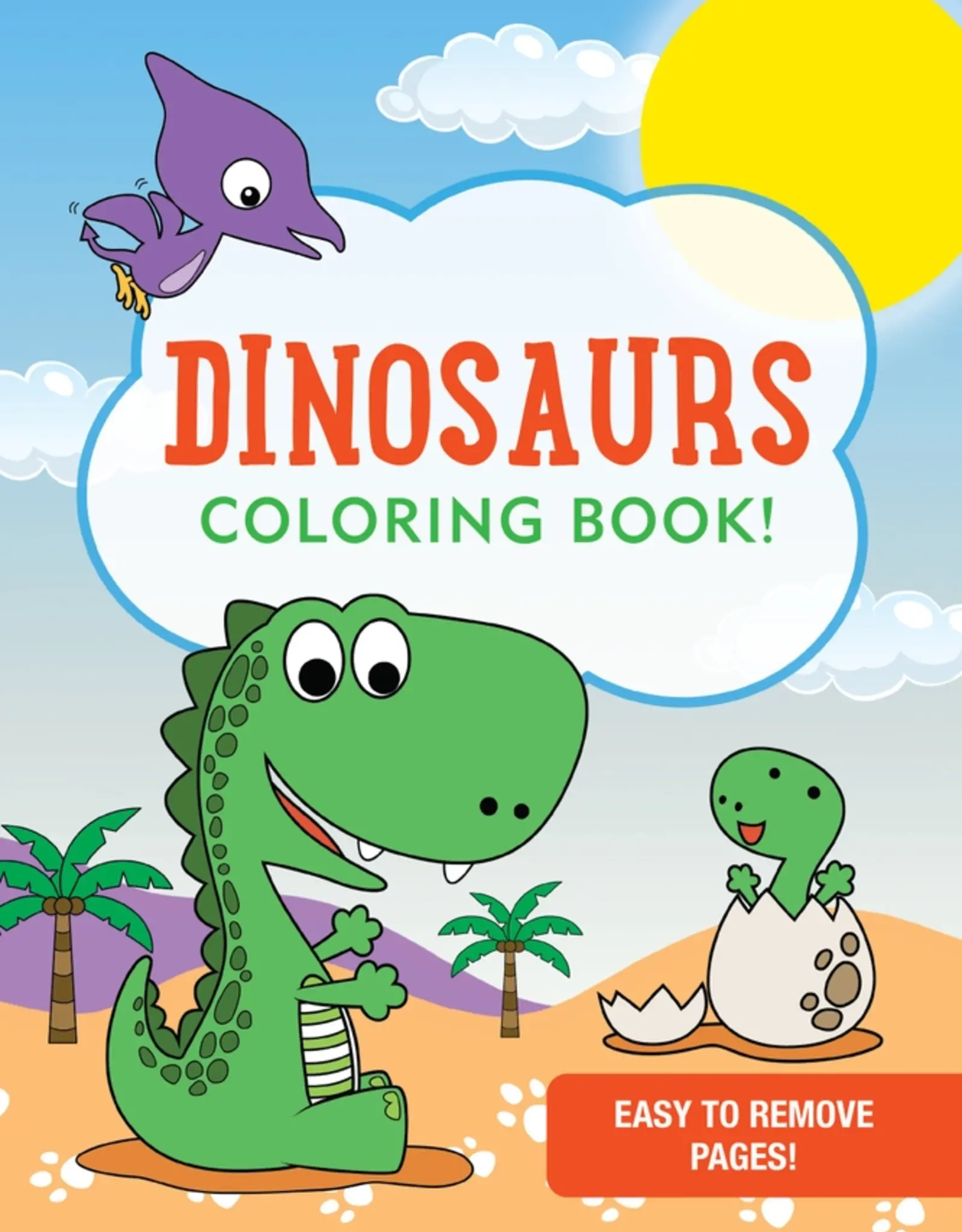 Peter Pauper Press Coloring Book, Dinosaurs