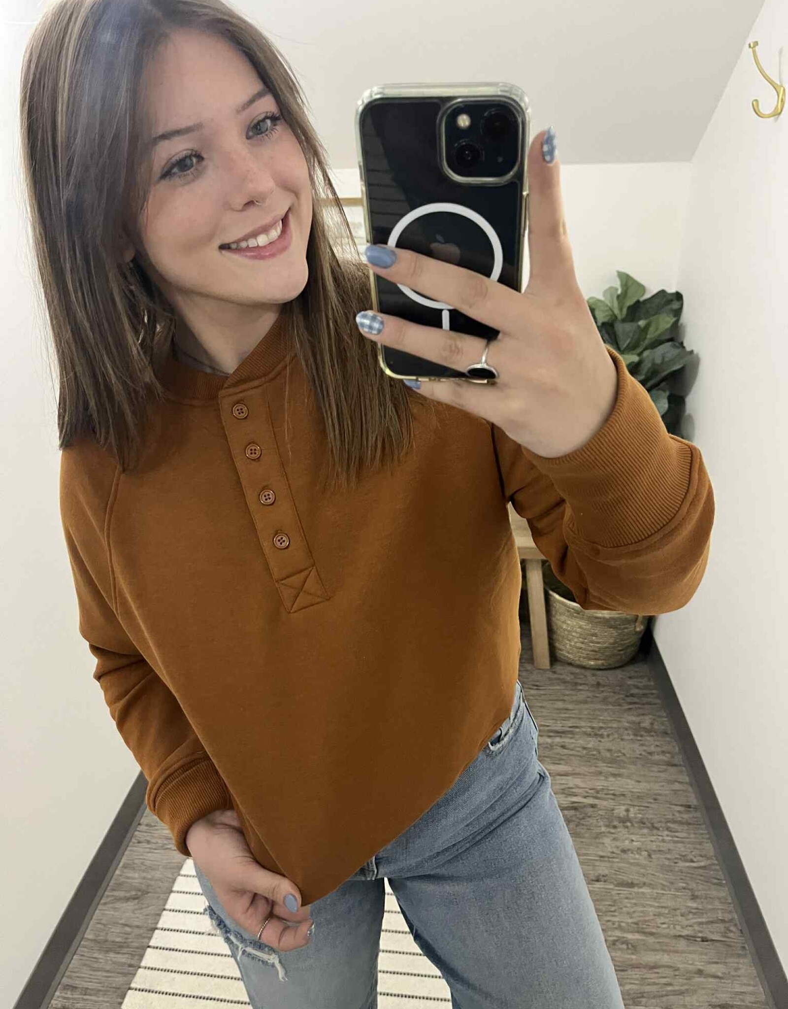 Mono B Hearth Henley Pullover