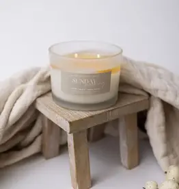 Prairie Creek Candles Wood Wick Candle, Sunday Morning 16oz