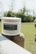 Prairie Creek Candles Wood Wick Candle, Back  Porch Bourbon 16oz