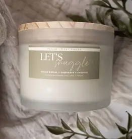 Prairie Creek Candles Wood Wick Candle, Let's Snuggle 16oz
