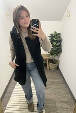 Mono B Longline Quilted Vest