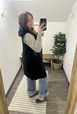 Mono B Longline Quilted Vest