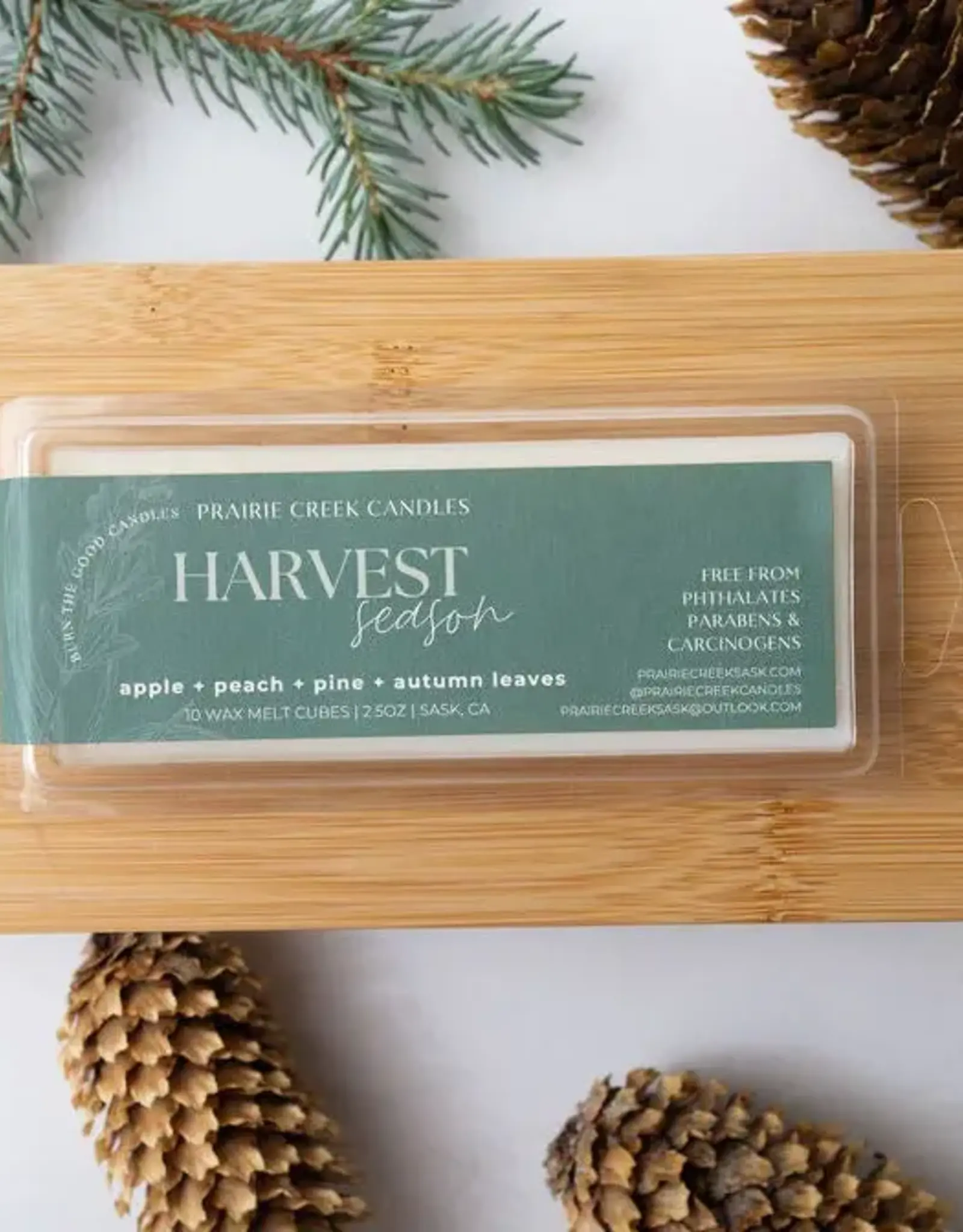 Prairie Creek Candles Wax Melts, Harvest Season
