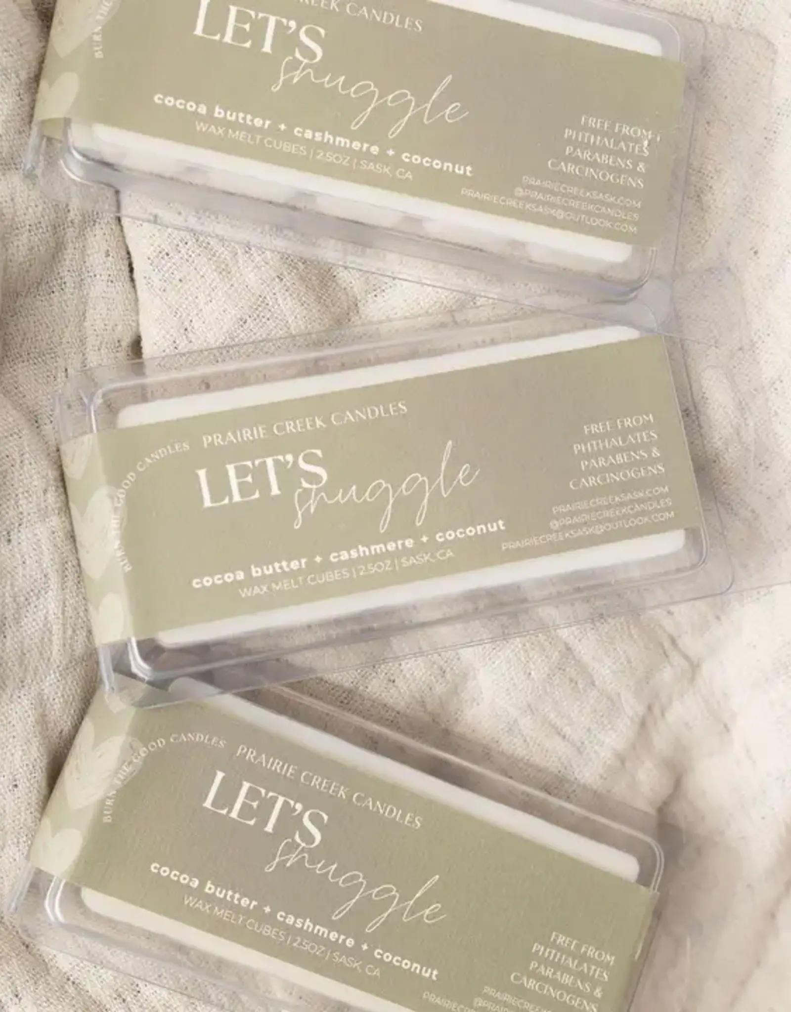 Prairie Creek Candles Wax Melts, Let's Snuggle