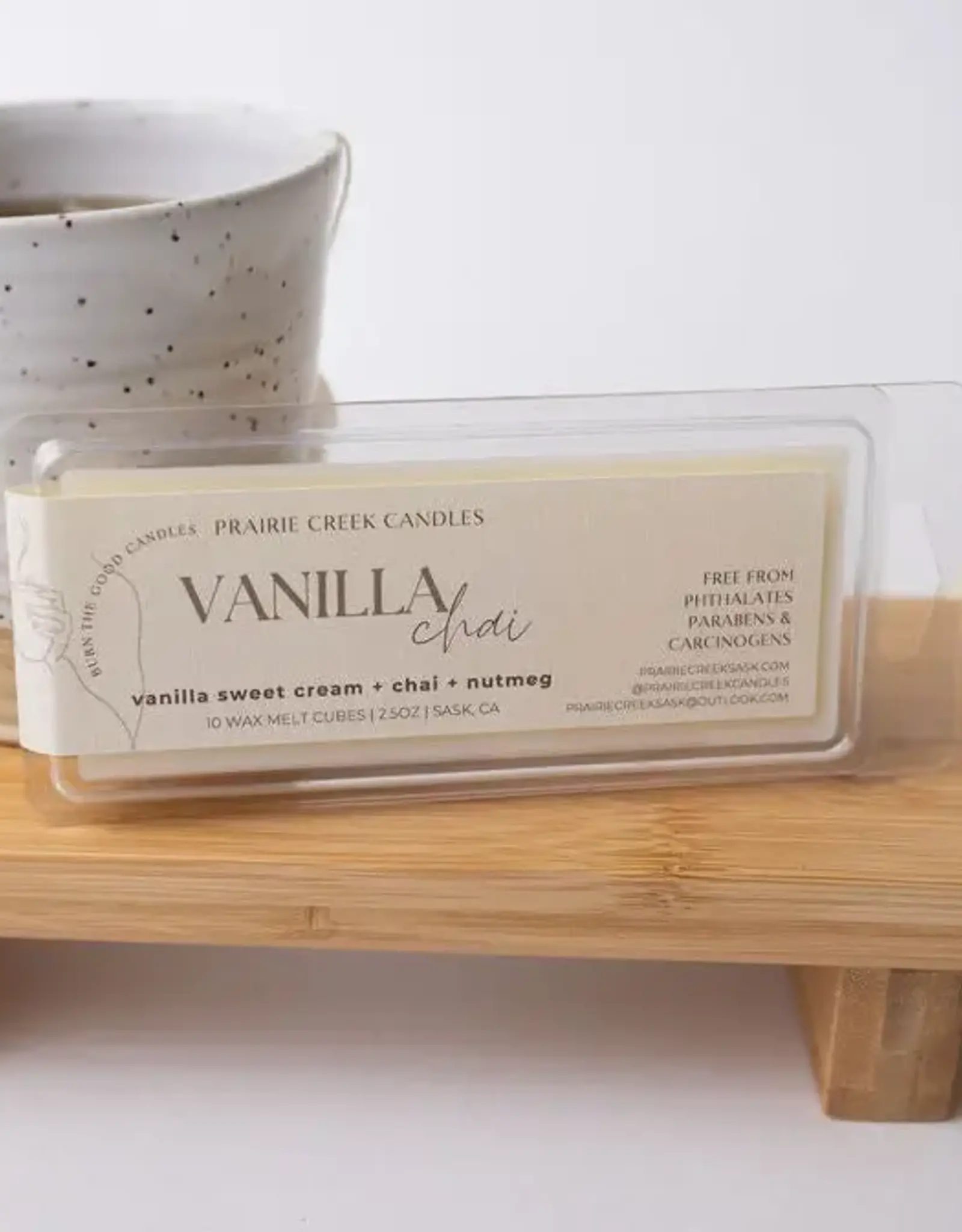 Prairie Creek Candles Wax Melts, Vanilla Chai