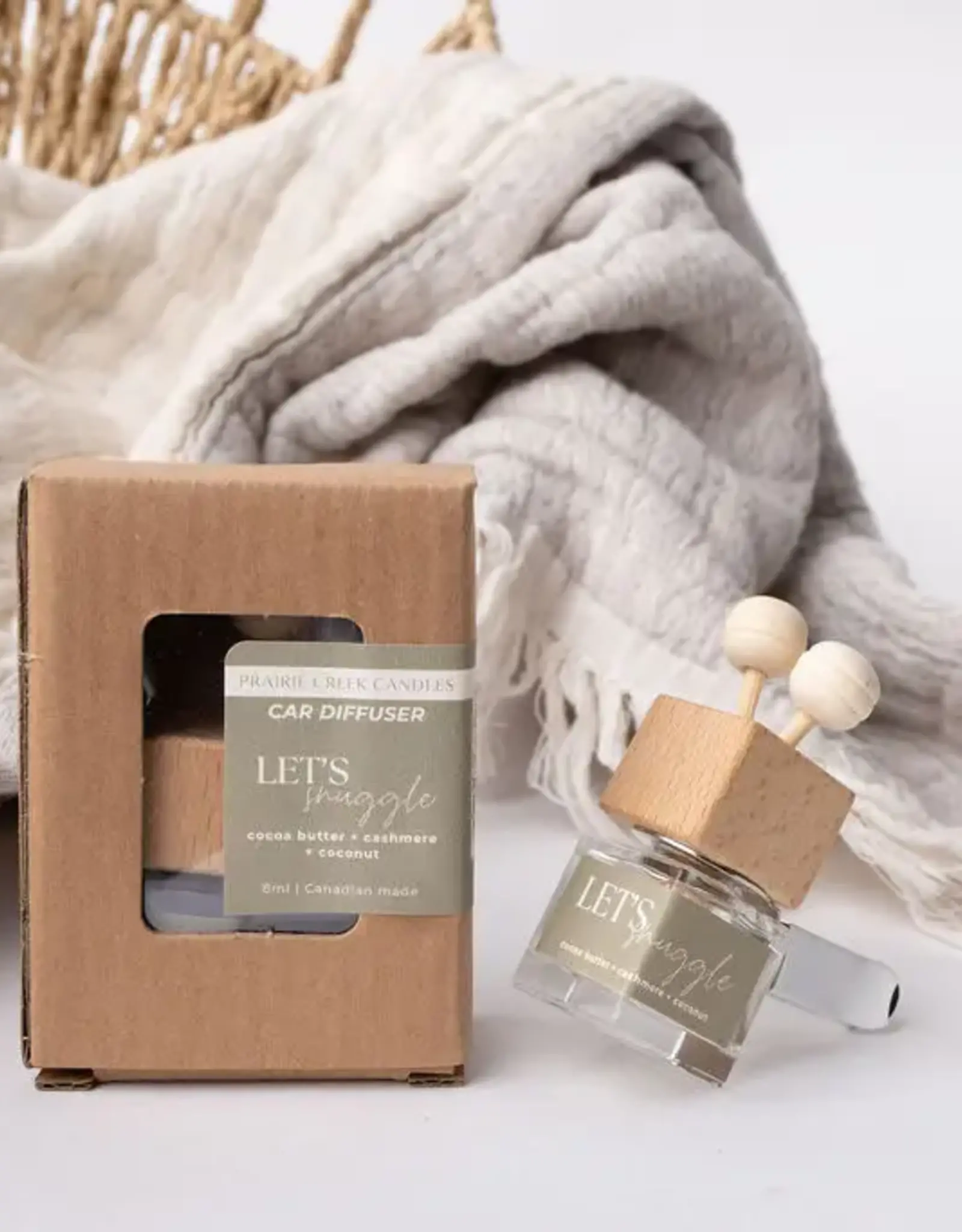 Prairie Creek Candles Car Diffuser, Let's Snuggle