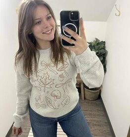 Mushroom Doodle Crewneck