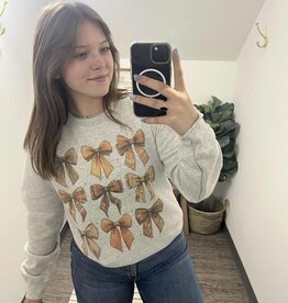 Plaid Bows Crewneck