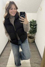Zipper Front Puffer Vest