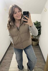 Zipper Front Puffer Vest