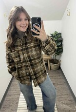 Button Down Plaid Shacket