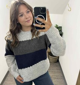 Color Block Knit Sweater