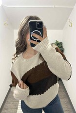 Color Block Knit Sweater