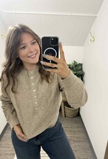 Henley Knit Sweater