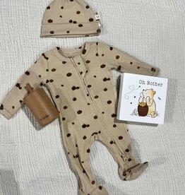 Mila & Co Ribbed Footie, Pumpkin