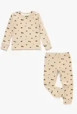 Mila & Co Long Sleeve Ribbed Set , Pumpkin
