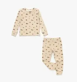 Mila & Co Long Sleeve Ribbed Set , Pumpkin