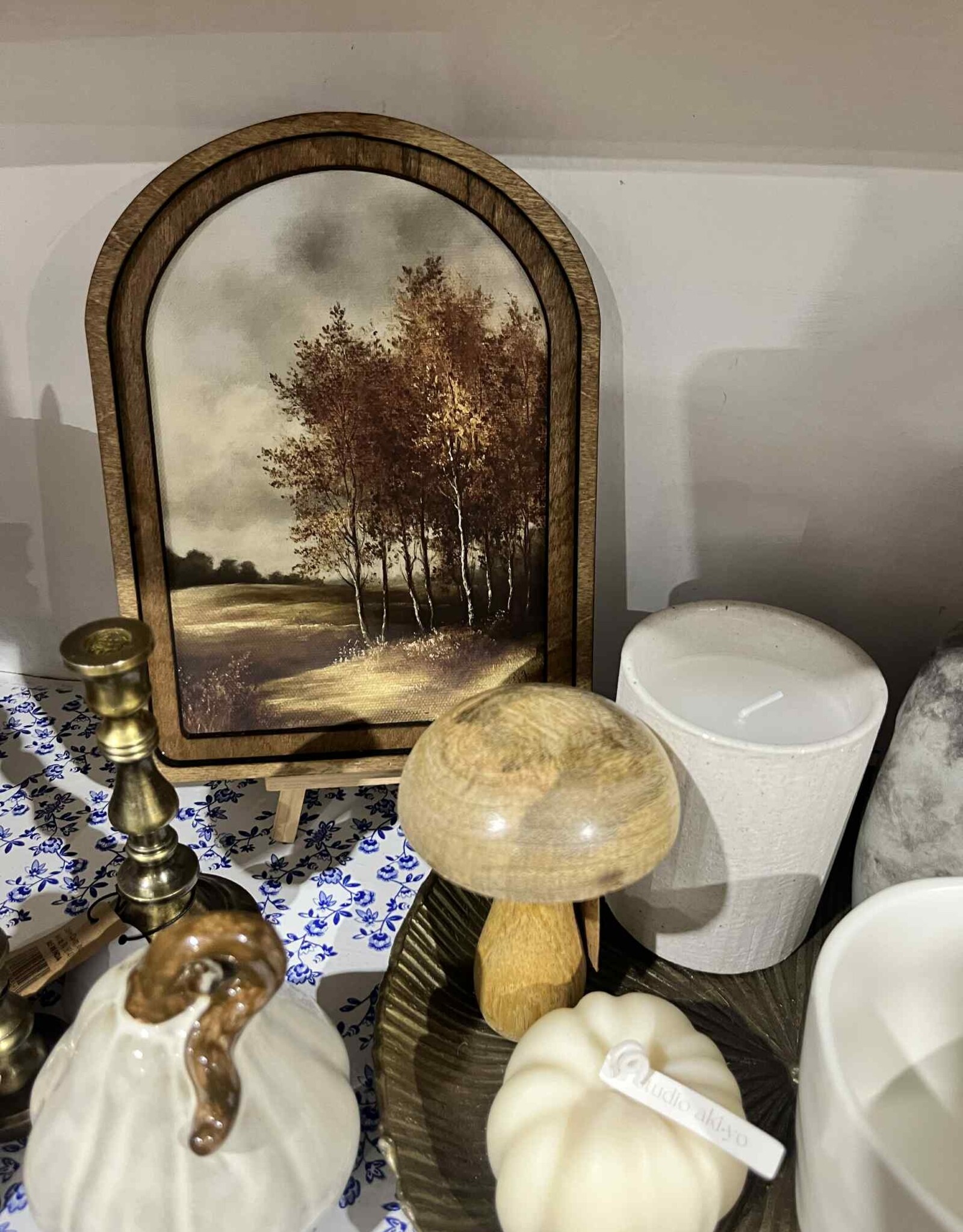 Redeemed Decor Arch Top Framed Art, Fall Landscape