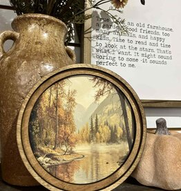 Redeemed Decor 8" Round Art, Autumn River