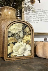 Redeemed Decor Arch Top Framed Art, Floral Neutral