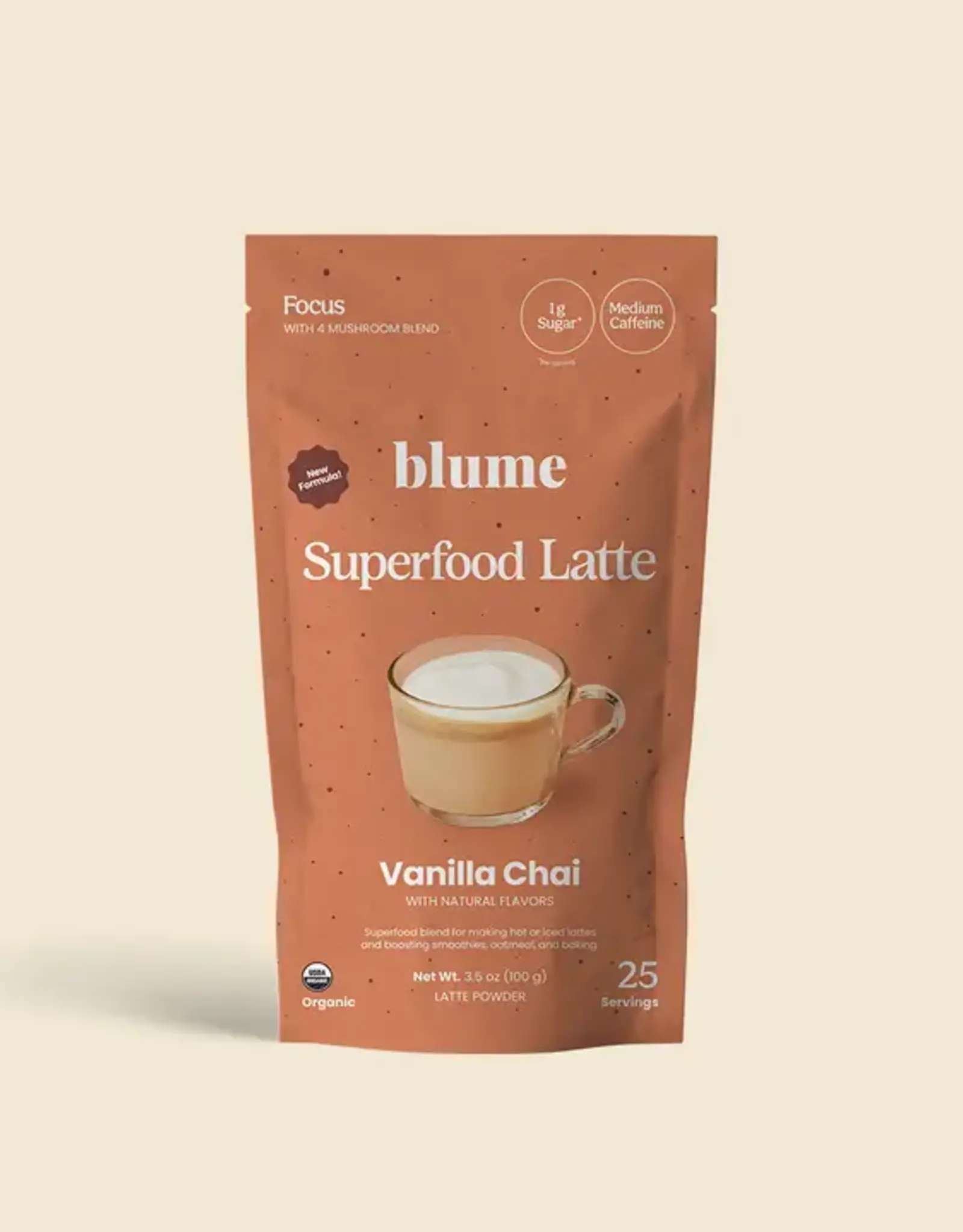 Blume Superbelly Hydration & Gut Latte Powder, Vanilla Chai