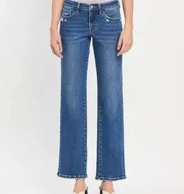 Vervet Straight Leg Mid Rise Jeans