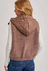 Button Down Fleece Quilted Vest Button Down Fleece Quilted Vest