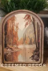 Redeemed Decor Arch Top Framed Art, Autumn River Redeemed Decor Arch Top Framed Art, Autumn River