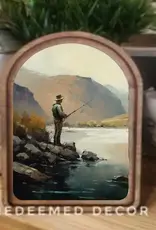 Redeemed Decor Arch Top Framed Art, Fisherman Redeemed Decor Arch Top Framed Art, Fisherman