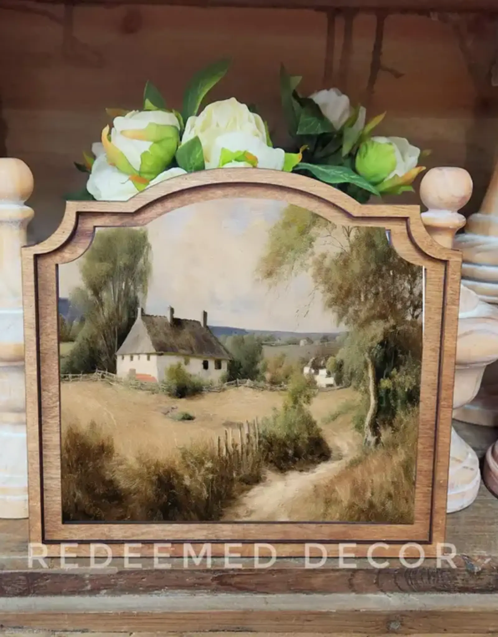 Redeemed Decor Provincial Framed Art, White Cottage