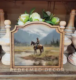 Redeemed Decor Provincial Framed Art, Mountain Cowboy
