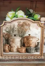 Redeemed Decor Provincial Framed Art, Copper Pots