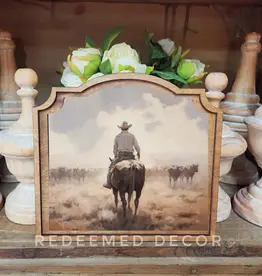Redeemed Decor Provincial Framed Art, Cattle Drive