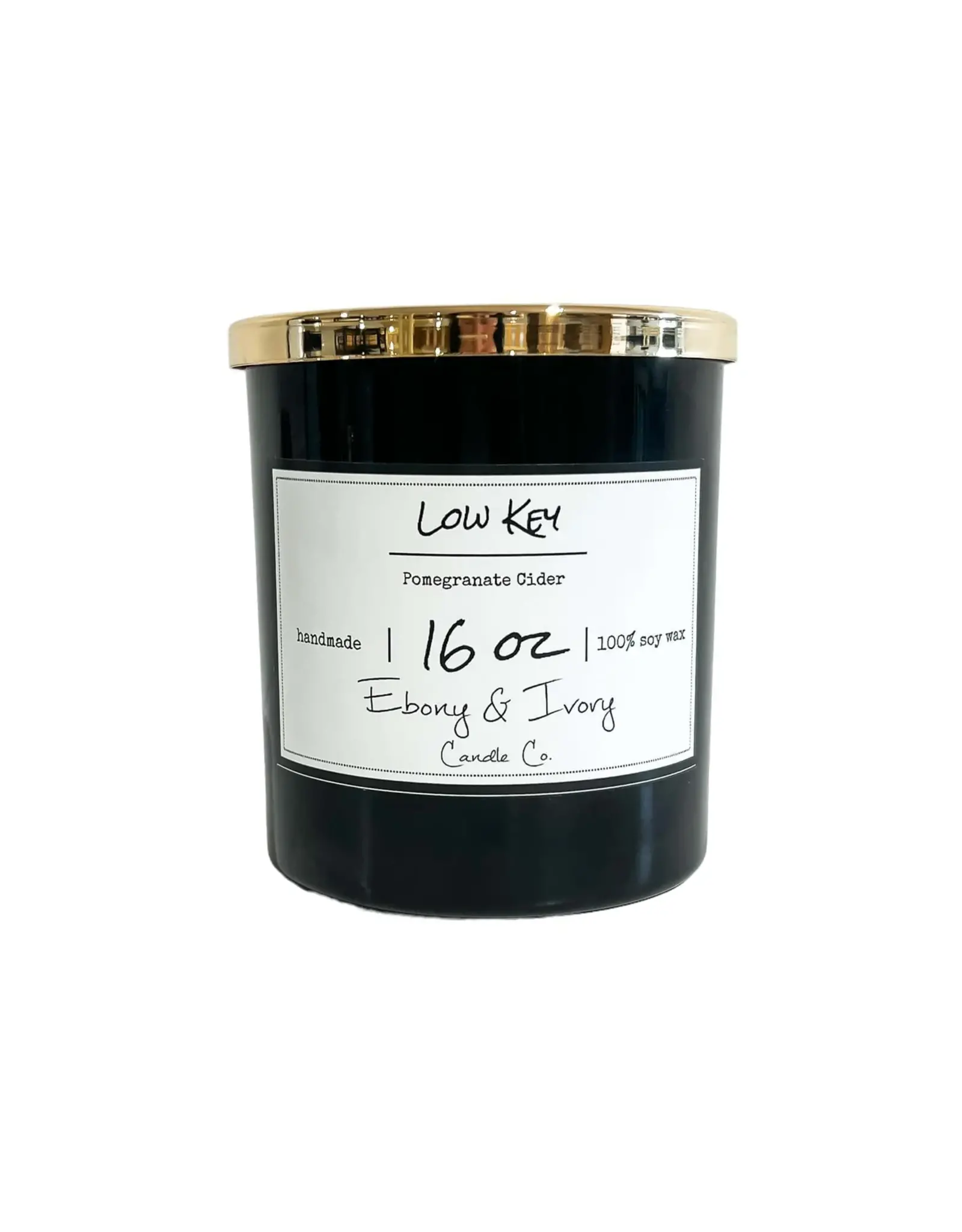 Ebony & Ivory Low Key 16oz Candle
