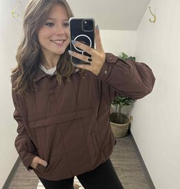 Pullover Quilted Puffer Jacket