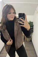 Button Down Fleece Quilted Vest Button Down Fleece Quilted Vest