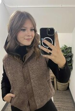 Button Down Fleece Quilted Vest Button Down Fleece Quilted Vest