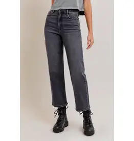 Hidden Charcoal Wide Straight Jean