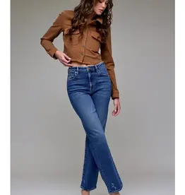 Hidden High Rise Classic Straight Dark Wash