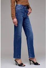 Hidden High Rise Classic Straight Dark Wash