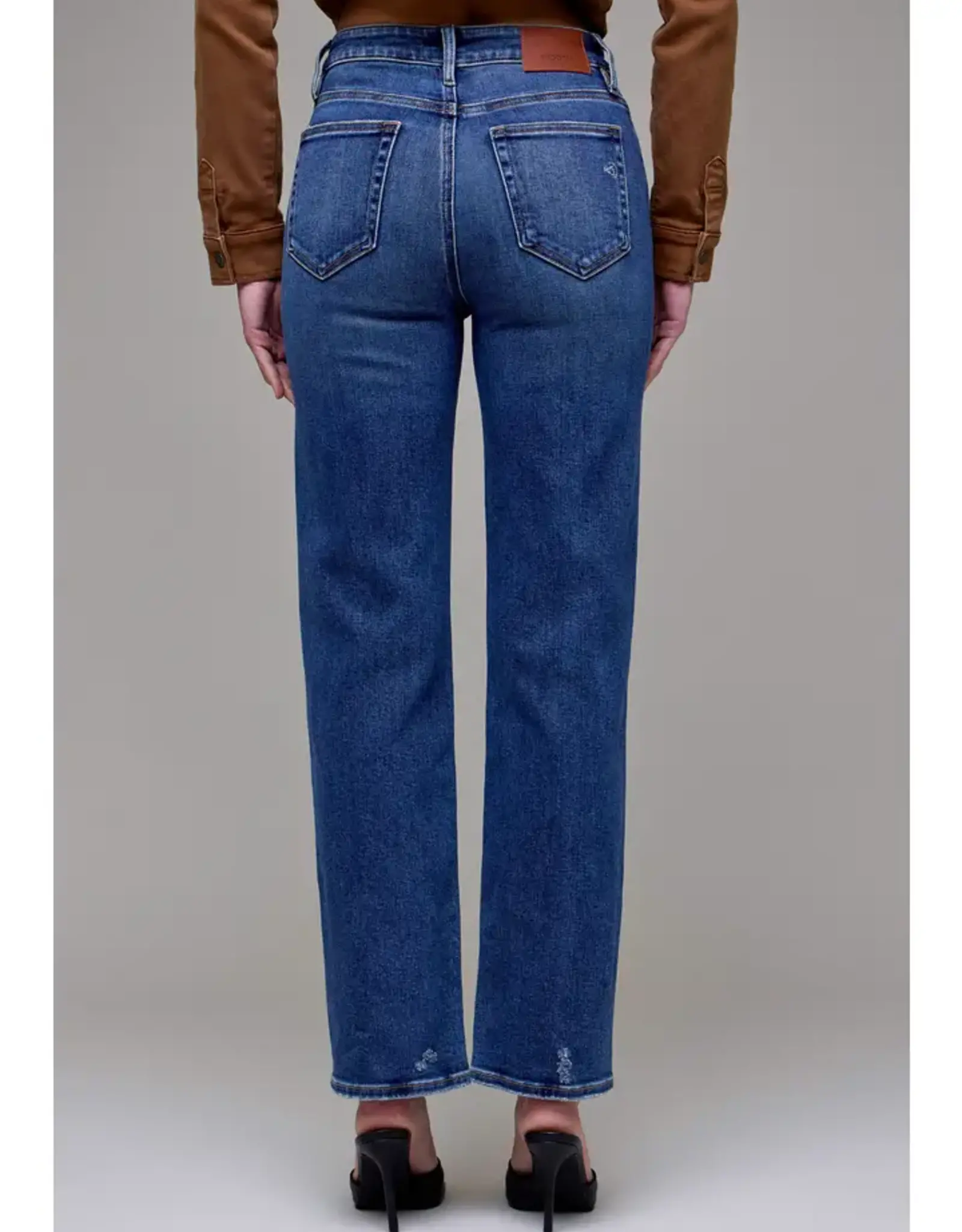 Hidden High Rise Classic Straight Dark Wash